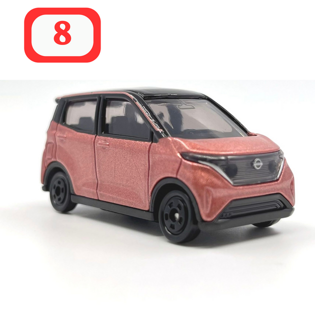 1:57 Nissan Sakura Alloy Tomica Diecast Car Electric Vehicle Model by Takara Tomy