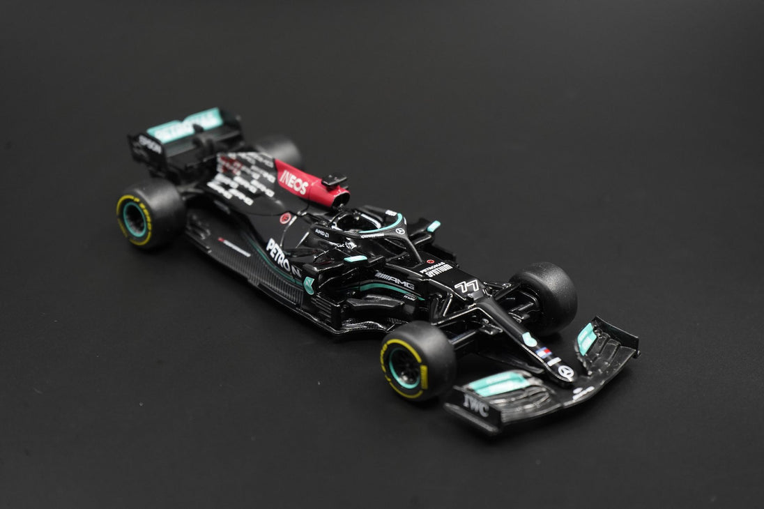 2021 Mercedes-AMG F1 W12 E Performance #77 Valtteri Bottas F1 Formula Diecast Race Car Model 1:43 by Bburago