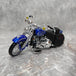 1999 Harley Davidson FLSTS Heritage Softail Springer Blue 1:18 Diecast Bike Motorcycle Model By Maisto
