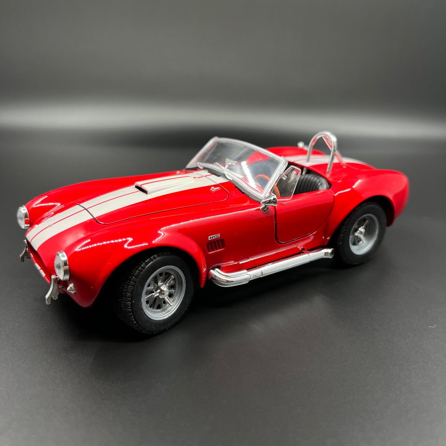 1965 Shelby Cobra 427 Blue Diecast Car Model 1:24 By Welly