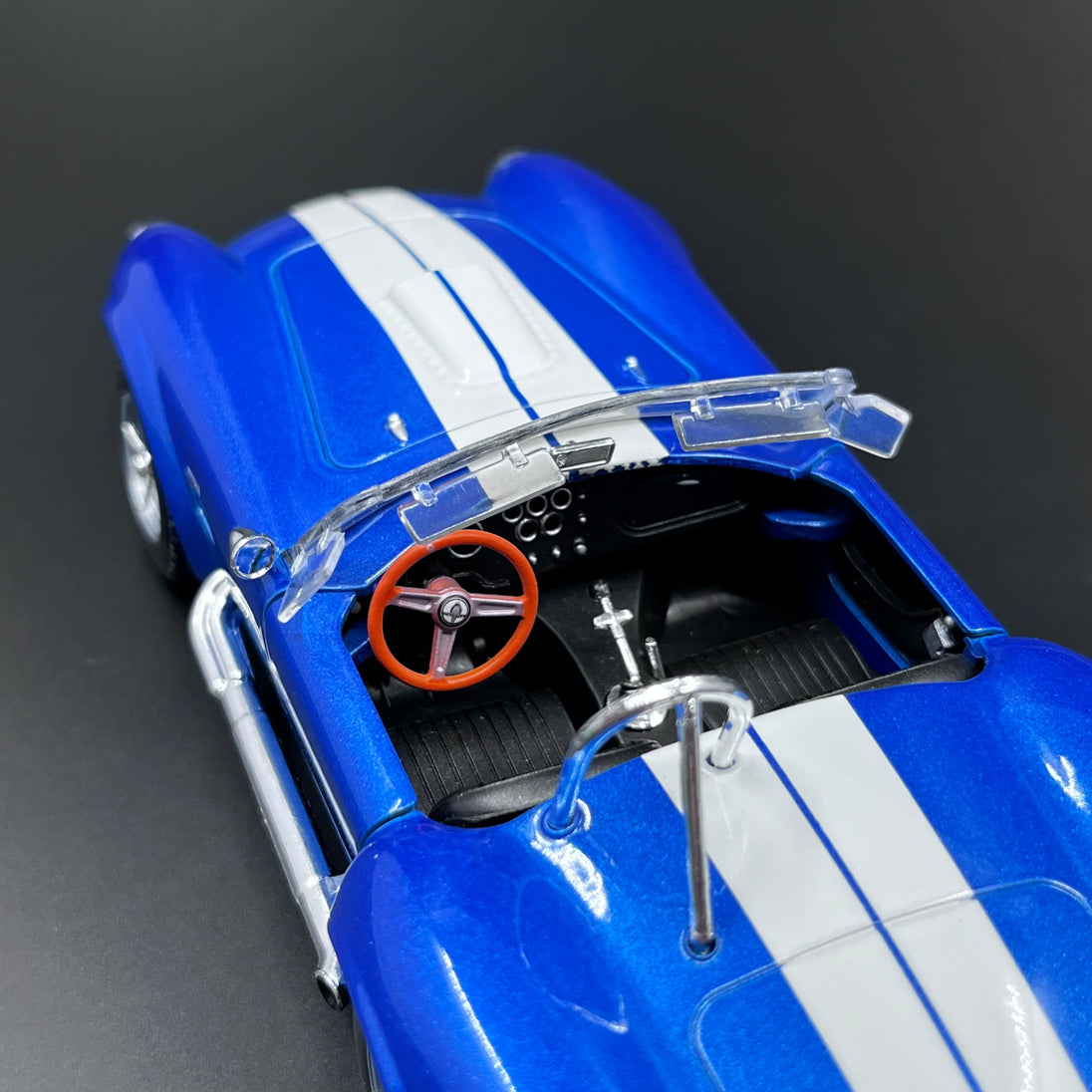 1965 Shelby Cobra 427 Blue Diecast Car Model 1:24 By Welly