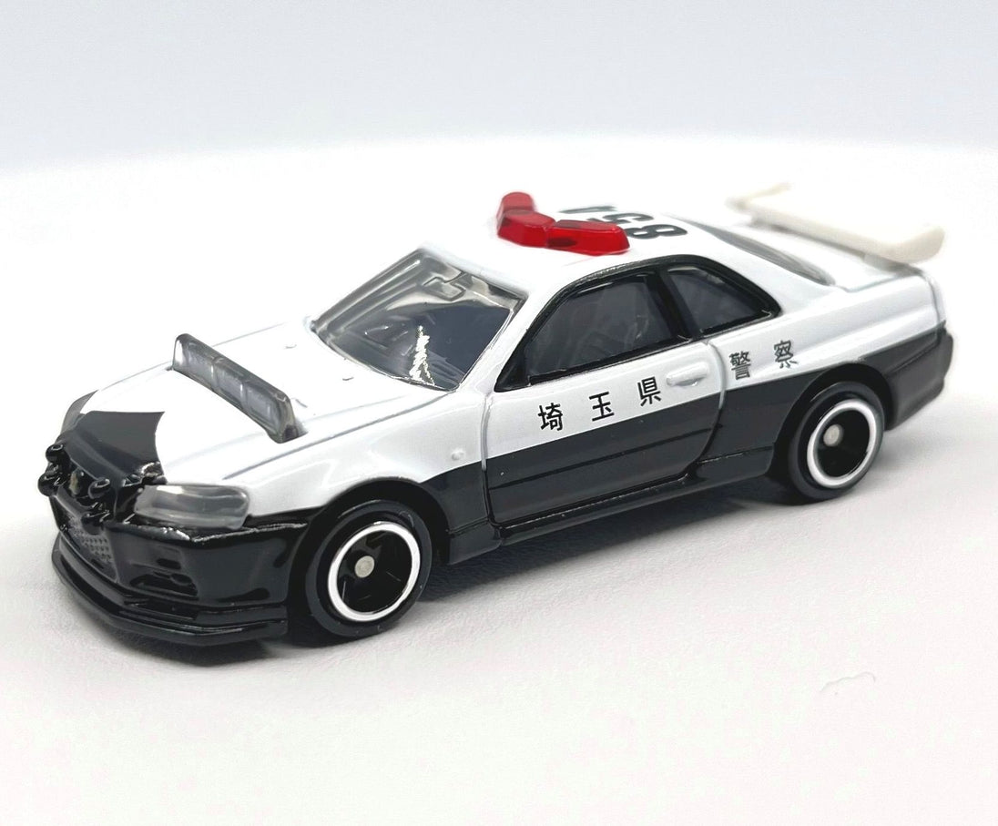 1:62 Nissan Skyline GTR (BNR34) Patrol Car (Japan Saitama-Ken)Police Alloy Tomica Diecast Car Model by Takara Tomy